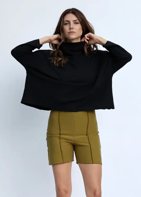 High Roller Poppy Cropped Shirt Kaftan