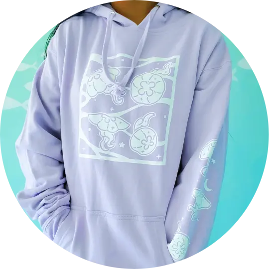 Moon Jelly Dreams Hooded Pullover