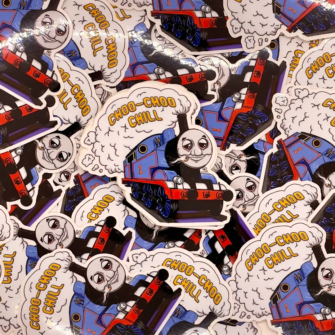 Choo-Choo Chill Sticker
