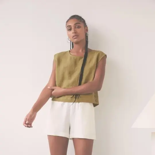 Birds Top in Olive