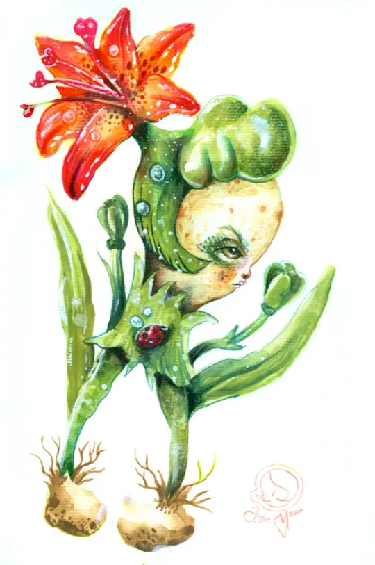 Botanicuties Specimen no. 21 - Framed original artwork i