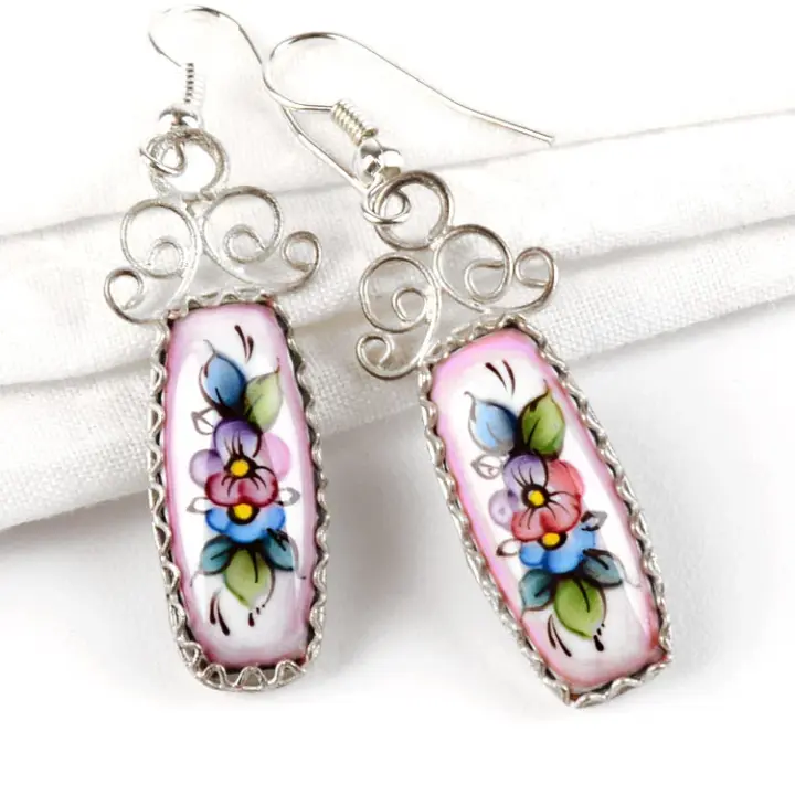 Rostov Enamel Earrings