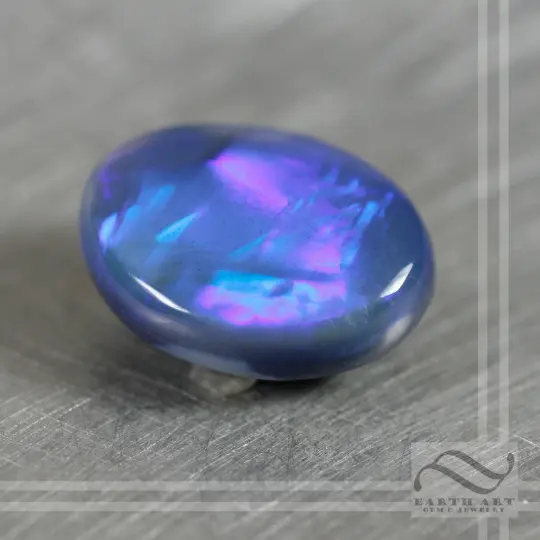 Solid Australian Black Opal Cabochon - 21.89 carats Natural
