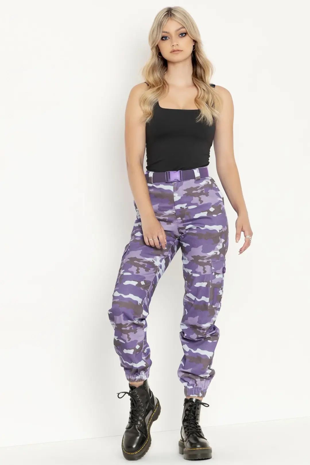 Camo Purple Cargo Pants