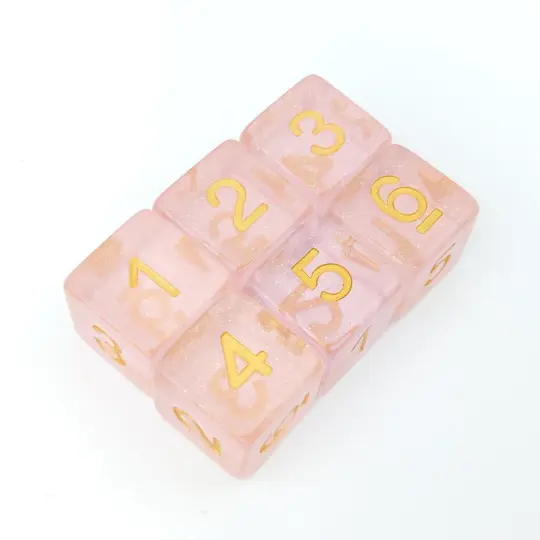 Fairy Sparkles D6 Set. Set of 6