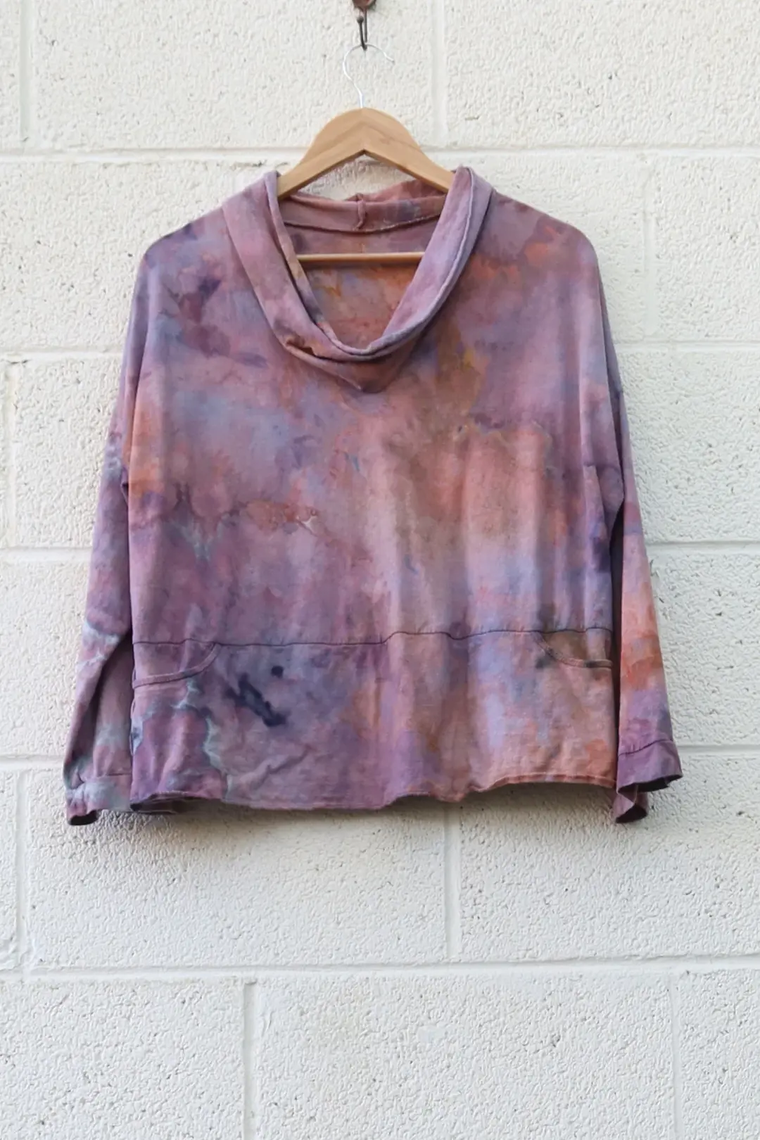 OOAK - Many Moons Classic Darjeeling Shirt / L / Light Hemp / Ice Dye (378)