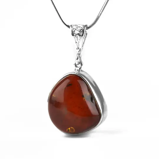 Organic Amber Pendant