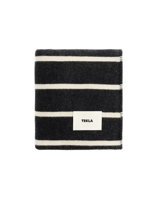 Tekla Lambswool Blanket Starling Stripes