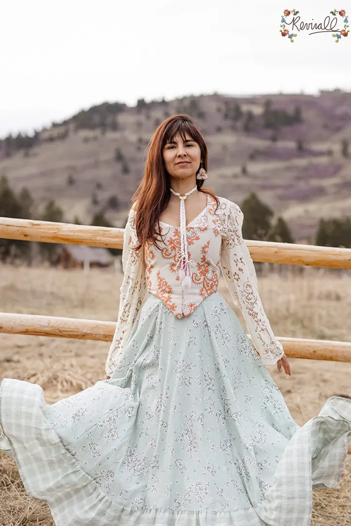 Brocade Corset in Golden Hour- 2XL