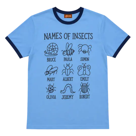 NAMES OF INSECTS Shirt