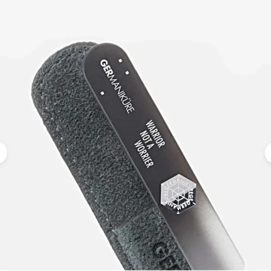 "Warrior Not A Worrier" Germanikure Mantra Nail File and Leather Sleeve