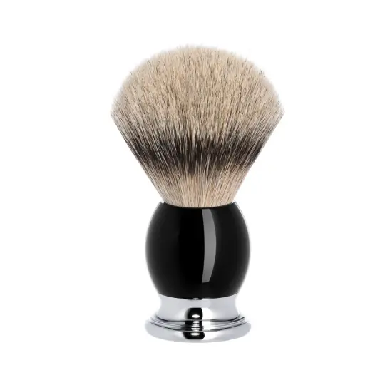 MÜHLE SOPHIST Shaving Brush, Silvertip Badger, Black
