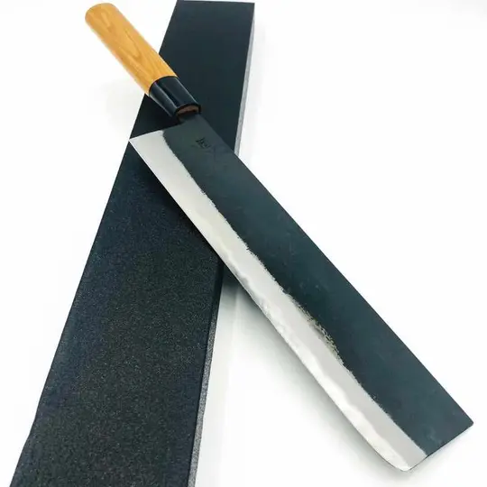 Yukihiro Sakai Hinokuni White #1 Kurouchi 240mm Nakiri