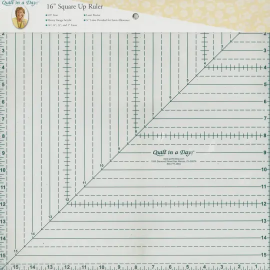 Quilt In A Day 16in Square Ruler