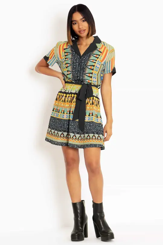 History Of Egyptian Art Shirt Dress