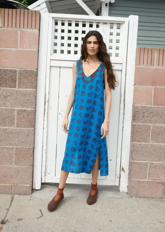beth dress | spring 26 | azure