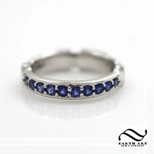 Sapphire Light Sword Ring - 14k -Narrow Version