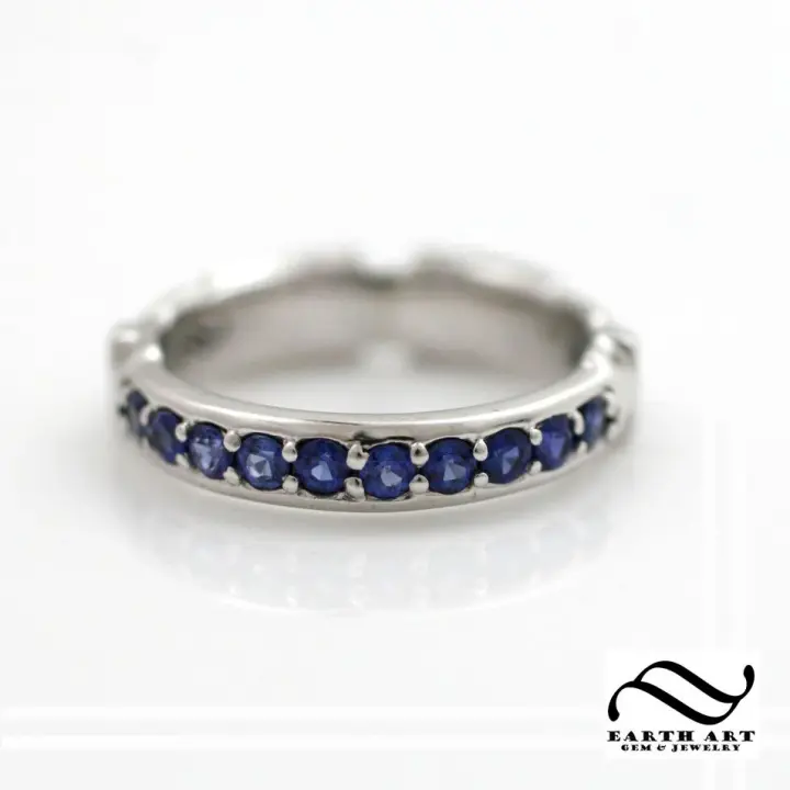 Sapphire Light Sword Ring - 14k -Narrow Version