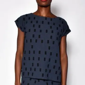 Tunic in Charcoal Disko