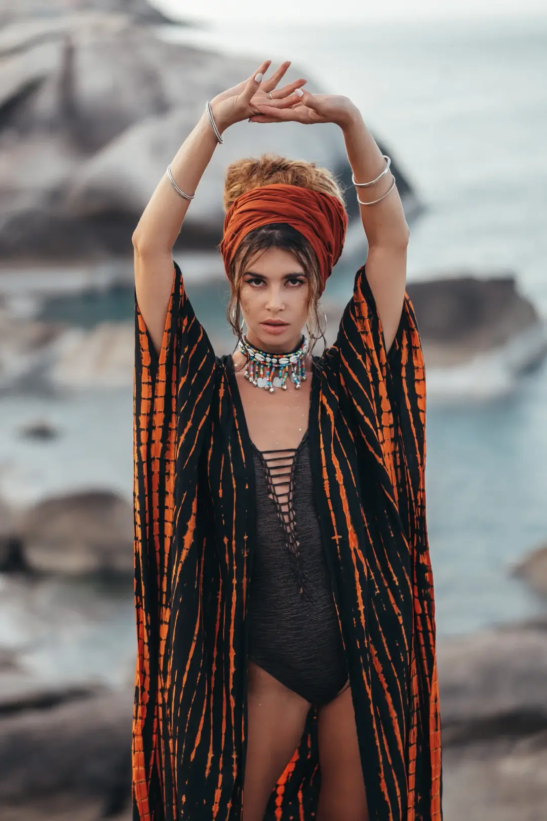 Headscarf Wrap Rachini Rust