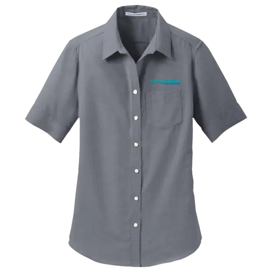 HTNA L659 Ladies Short Sleeve Oxford Shirt