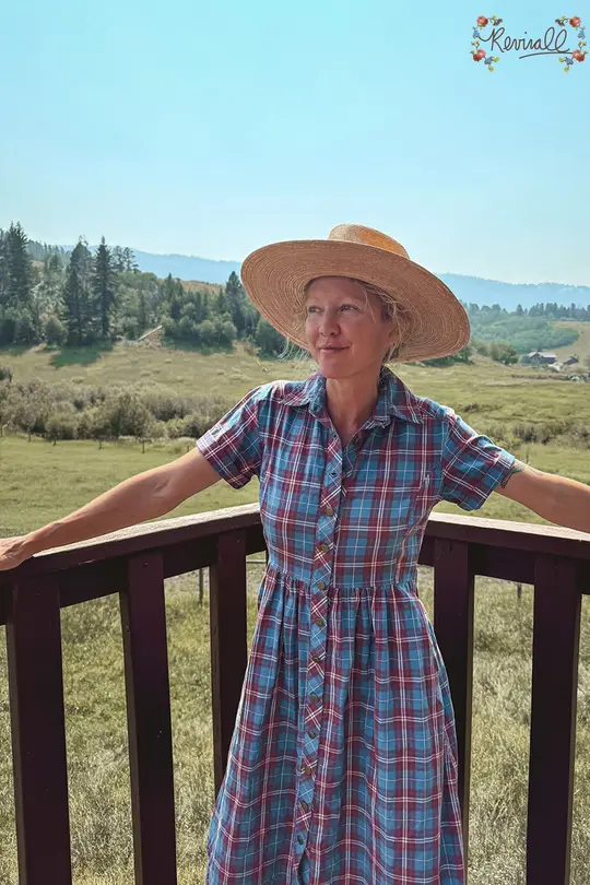 Custom Cotton Chore Dress in Giddyup