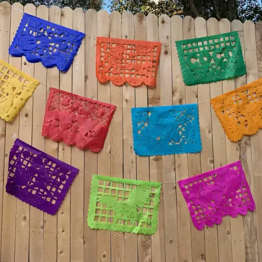Coco Papel Picado Traditional Banner (10 pieces)
