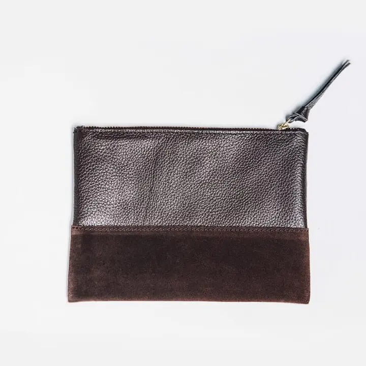 Marigold Cosmetic Bag - Saddle Brown