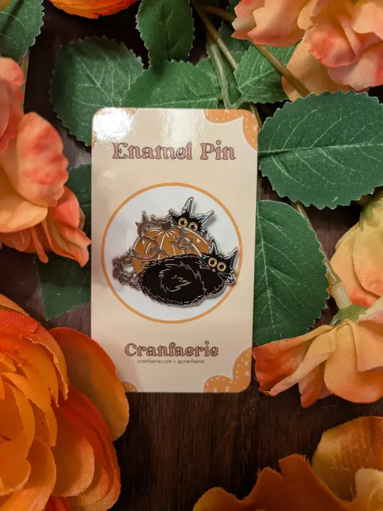 Pumpkin Cat Enamel Pin