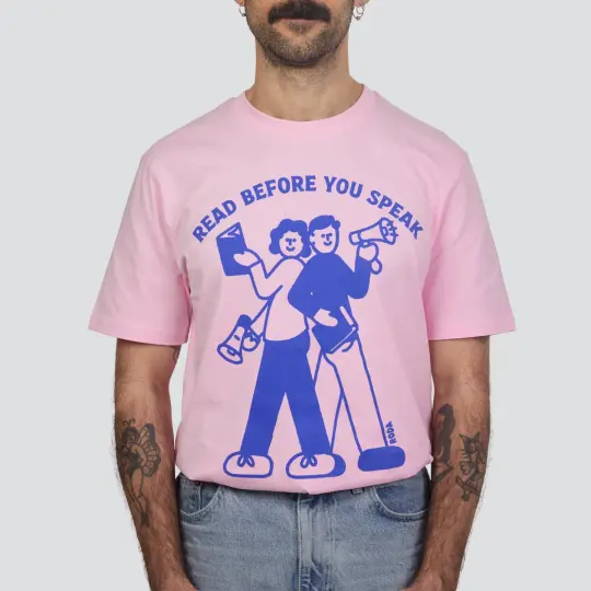 READ BEFORE YOU SPEAK T-SHIRT