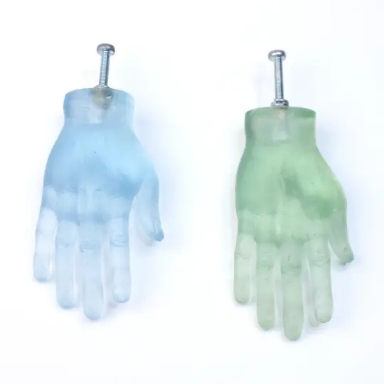 Hand Glass Drawer Pulls
