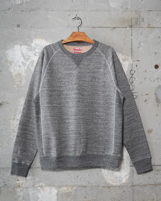 Crewneck - Fleeced Foxfibre® - Charcoal