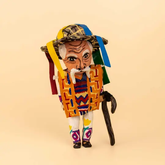 Papier Mache Danza de Los Viejitos Dolls