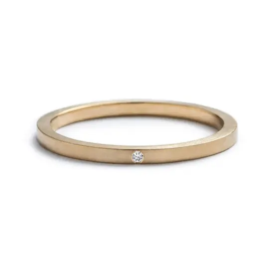 Vis ring - White Diamond