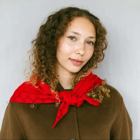 Stitched Cashmere | Red Hot