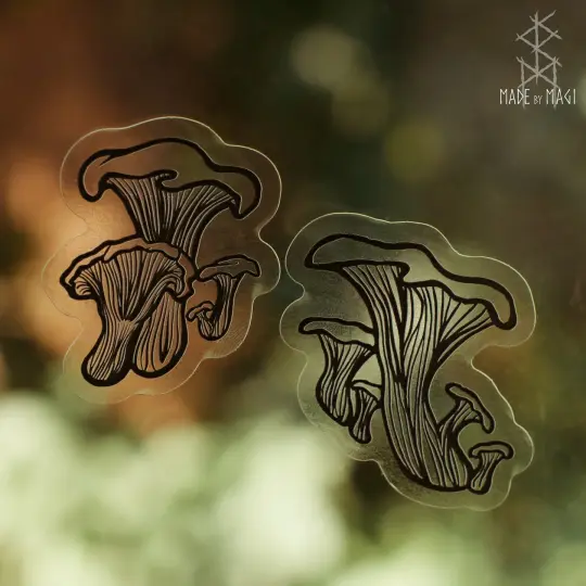 Chanterelle Clear Stickers