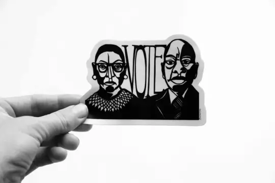 "Ruth Bader Ginsburg + John Lewis Vote" Sticker
