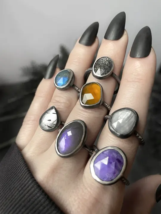 Lost Light Gemstone Rings