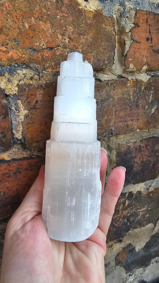 6" Selenite Tower | Natural Crystal for Energy Cleansing & Home Decor