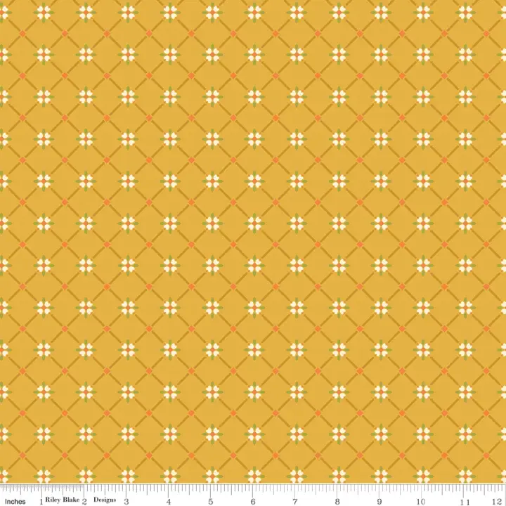 Yellow Crosstitch from Autumn Afternoon