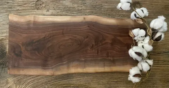 25L030 - Dual Live Edge Walnut Board