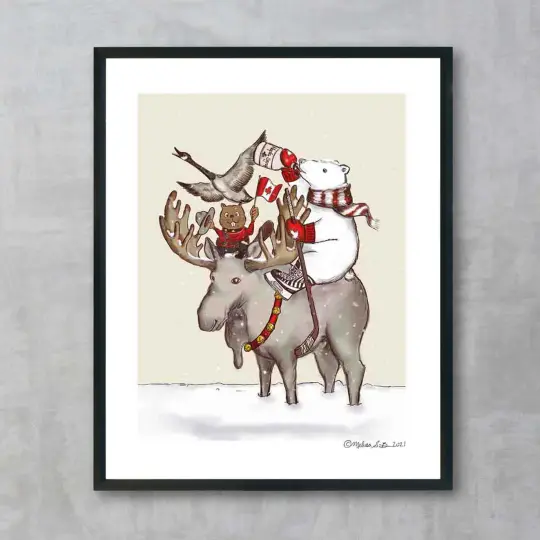 Canadian Animals Fine Art Print