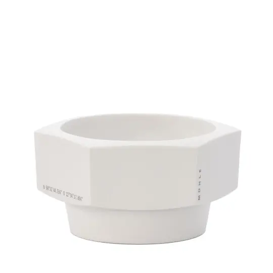 MÜHLE HEXAGON Shaving Dish, White Porcelain