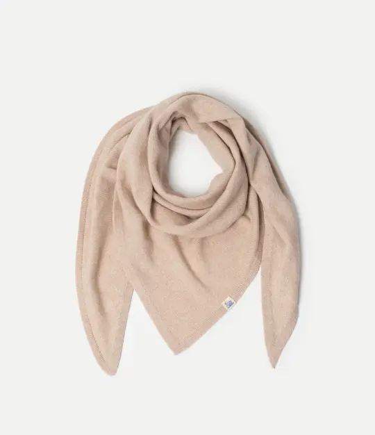 Medium Size Merino-Cashmere-Silk Triangle Scarf
