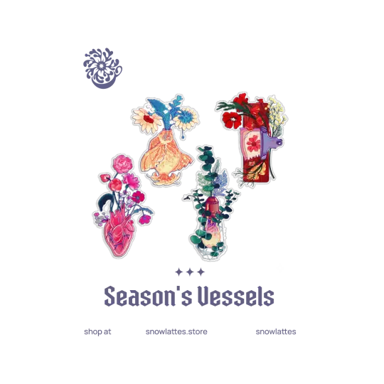 Season’s Vessels Clear Sticker