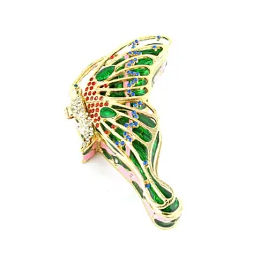 Green Butterfly Trinket Box