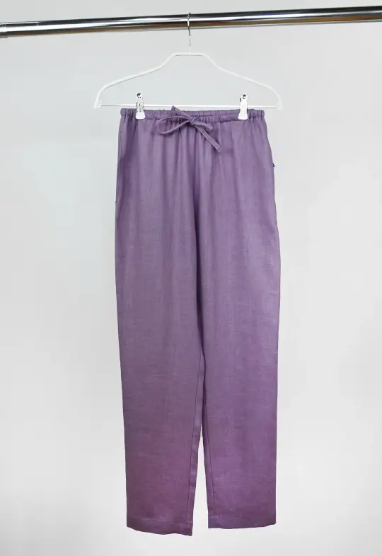 "Tutti Frutti" Linen Pant - Purple Grape