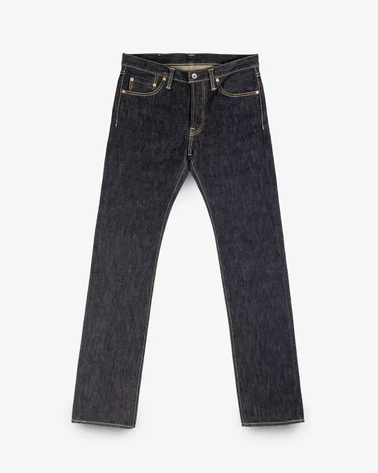 21oz Selvedge Denim Slim Straight Cut Jeans - Indigo