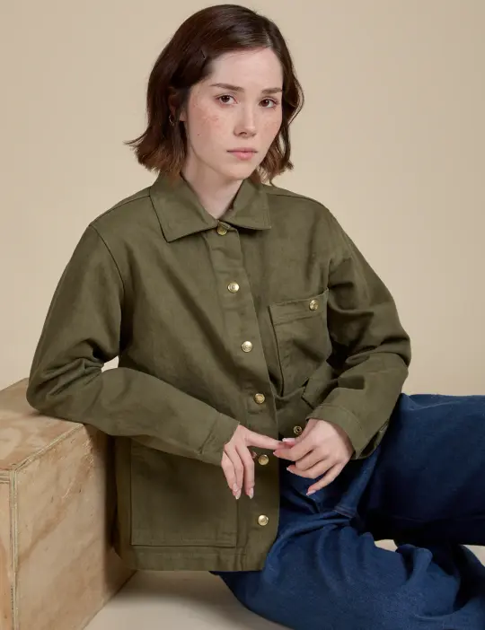 Denim Work Jacket - Surplus Green *FINAL SALE*