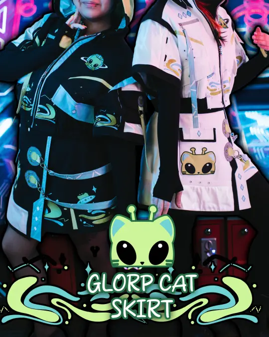 Glorp Cat Tech Skirt (Pre-Order CLOSED) (ESD: November 20th - 30th, 2026)